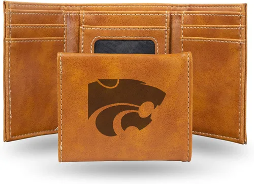 Vista 121 de NCAA Rico Industries - Billetera triple grabada con láser, con grabado láser, accesorio para hombre