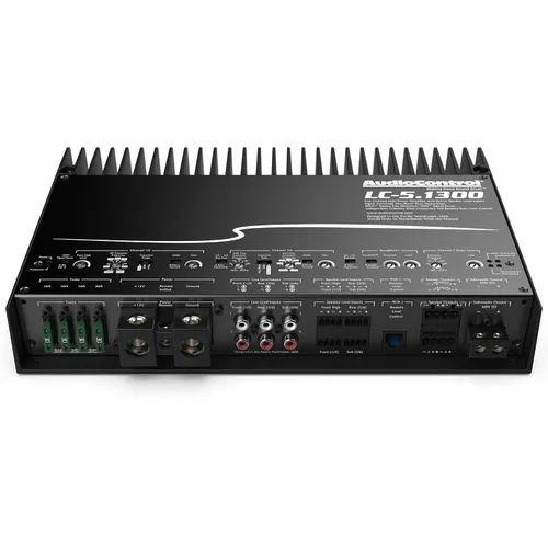 Vista 2 de AudioControl LC-5.1300 Amplificador de audio para automóvil de alta potencia de 3/5 canales de 1300 W clase D con AccuBASS, alta fidelidad, entradas