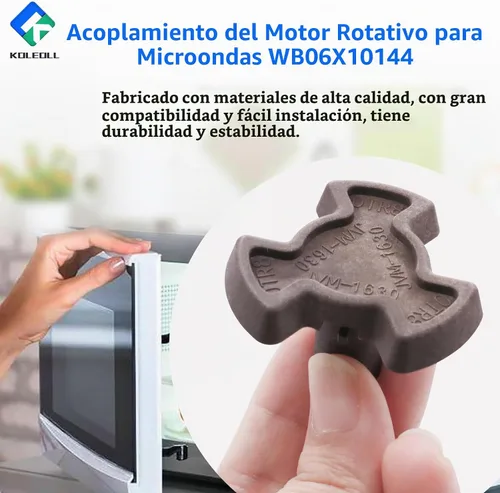 Vista 6 de WB06X10144 Acoplador de motor de placa giratoria de microondas compatible con GE Microondas DVM1850DM EMO4000J pieza de repuesto de microondas