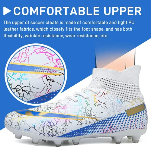 Vista 2 de Tacos de fútbol para hombre y mujer, para interiores y exteriores, tacos de fútbol AG TF