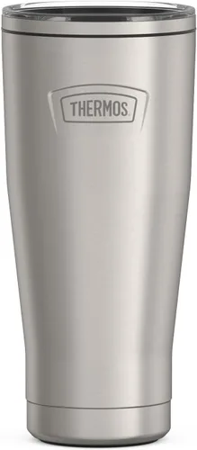 Vista 7 de THERMOS ICON SERIES, vaso de acero inoxidable con cierre deslizante, 18 onzas, carmesí
