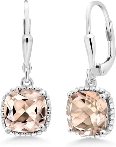 Vista 22 de Gem Stone King Aretes colgantes de plata de ley 925 de 0.315 pulgadas para mujer