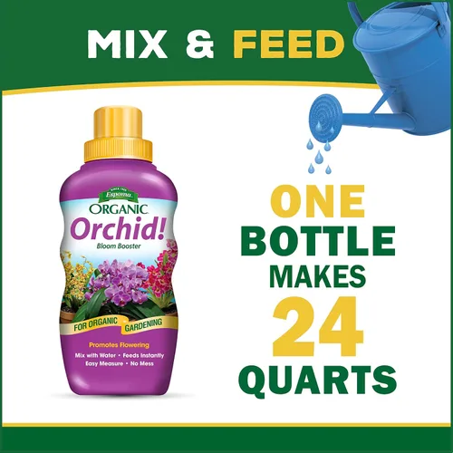 Vista 4 de Espoma Organic Orchid! Alimento concentrado para plantas de 8 onzas – Fertilizante vegetal y potenciador de floración para todas las orquídeas