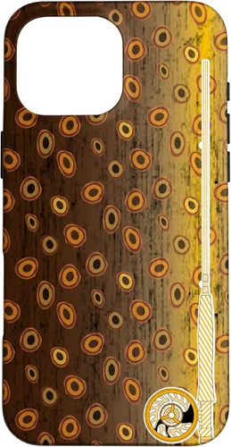 Vista 19 de Funda de pescador con estampado de trucha marrón para iPhone 16