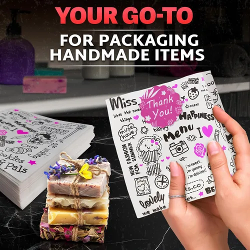 Vista 8 de Set de 150 bolsas para pretzels suaves - Bolsas de papel encerado para sándwiches de 14.5 x 15 cm, adecuadas para hamburguesas, pretzels y galletas