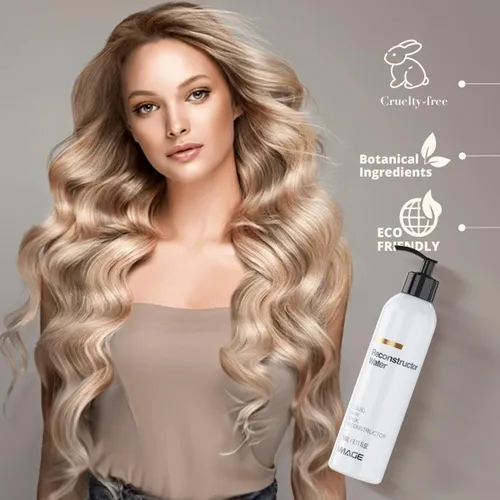 Vista 6 de Image Reconstructor Water - Mascarilla líquida para cabello dañado y tratado químicamente - Repara, hidrata y protege con pantenol, aminoácidos
