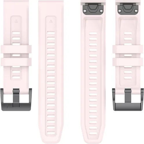Vista 6 de Bandas compatibles con el reloj solar Garmin Instinct 2S, correa de silicona ajustable con hebilla de metal, correa deportiva para Garmin Instinct