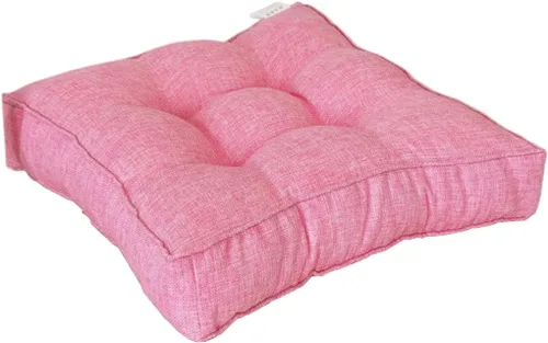 Vista 16 de Cojín cuadrado sólido de 16 pulgadas para silla, estilo tatami, cojín antideslizante y grueso, tapete suave para silla de oficina, cocina, comedor