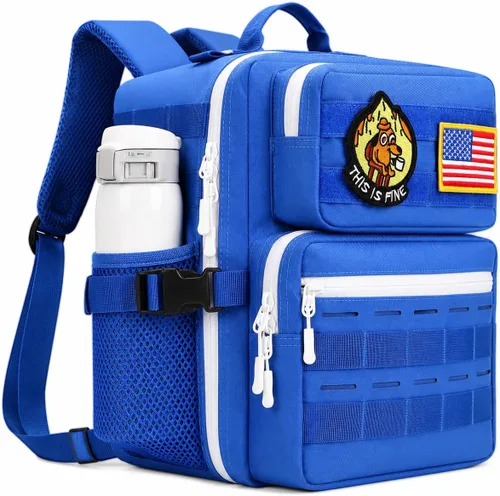 Vista 20 de Mini mochila táctica de 9L para hombres y mujeres, mochila táctica militar pequeña para deportes, gimnasio, senderismo, viajes, camping, Verde Verde