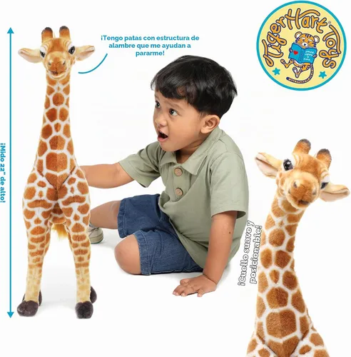 Vista 3 de TigerHart Jocelyn La Jirafa - Peluche Animal de 22 Pulgadas