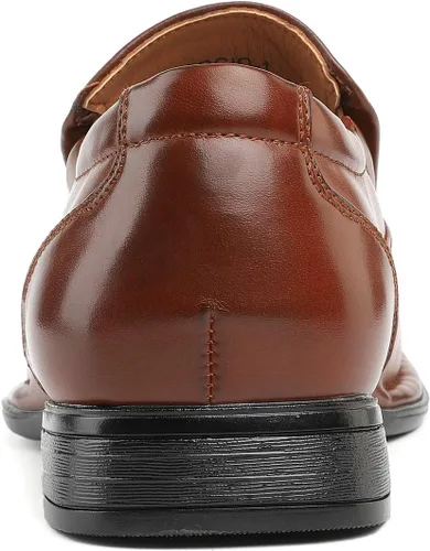 Vista 5 de Bruno Marc Mocasines de vestir con forro de cuero Giorgio para hombre