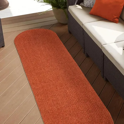Vista 66 de Superior Alfombra de área para interiores y exteriores, decoración de suelo trenzada reversible para sala de estar, cocina, patio, porche delantero