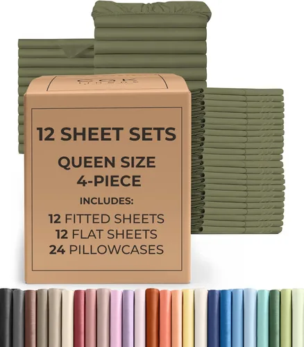 Vista 188 de Pack of 2, Twin Size 3 Piece Sheet Set - Breathable & Cooling - White