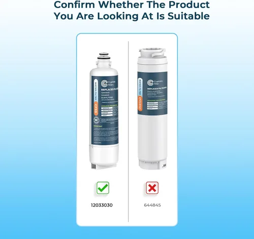 Vista 3 de Crystala Filters Repuesto para filtro de agua Bosch Ultra Clarity Pro, compatible con BORPLFTR50, 12033030, 11025825, 12028325, BORPLFTR55
