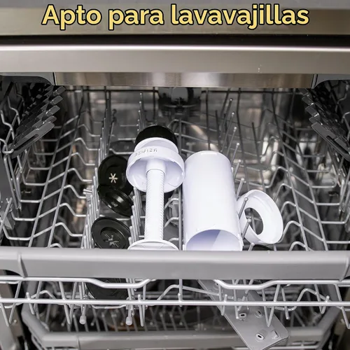 Vista 5 de Churrera Churro Maker Machine - Libro electrónico de recetas gratis incluido - 8 discos intercambiables - Máquina para hacer churros - Máquina