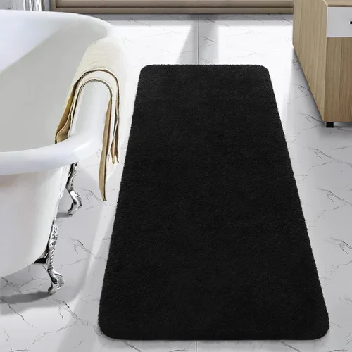 Vista 33 de LOCHAS Alfombra de baño de microfibra antideslizante de 36 x 24 pulgadas Gris