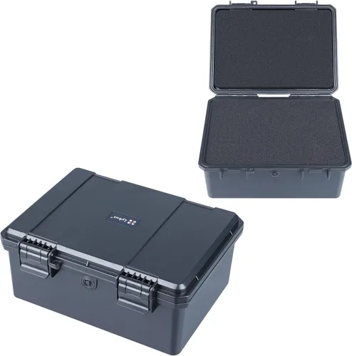 Vista 7 de Lykus HC-1430 Mini caja rígida seca con inserto de espuma, tamaño interior 5.5 x 3.5 x 3.7 pulgadas, IP66 a prueba de salpicaduras, adecuada