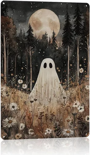 Vista 20 de Decoración de pared de fantasma de Halloween, decoración de fiesta de Halloween para interiores y exteriores, decoración espeluznante para el hogar