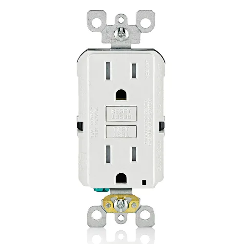 Vista 25 de Leviton SmartlockPro Interruptor con enchufe de doble polo receptáculo, AFTR1-E, 120.0 volts