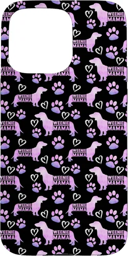 Vista 28 de Dachshund Mom Weenie Mama Weiner Dog - Funda de regalo para iPhone 16, color rosa