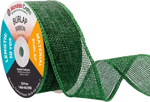 Vista 71 de Mandala Crafts Cinta de arpillera negra de 1.5 pulgadas de ancho para manualidades, rollo de 20 yardas de cinta rústica de arpillera para coronas