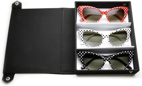 Vista 2 de zeroUV - Women's Retro Polka Dot Oversize Cat Eye Sunglasses 54mm