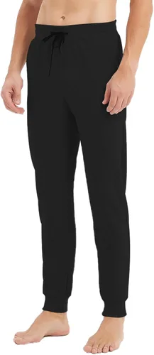 Vista 4 de Idtswch Pantalones deportivos altos para hombre de 34363840 con entrepierna larga, pantalones de entrenamiento ajustados para hombres altos