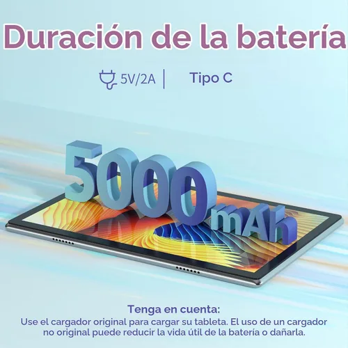 Vista 6 de BYYBUO Tablet 10.1 pulgadas Android 15 Tabletas, 8GB RAM+64GB ROM