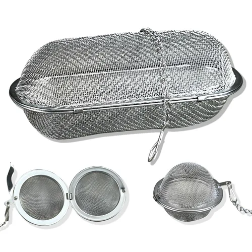 Vista 7 de 5 cestas de limpieza ultrasónicas de acero inoxidable, cestas de limpieza ideal para piezas pequeñas, cesta de limpieza de relojes, cesta de malla