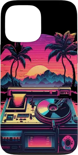 Vista 22 de AV Technician Turntable Audio Sound Record Vinyl Synthwave Case for iPhone 15 Plus