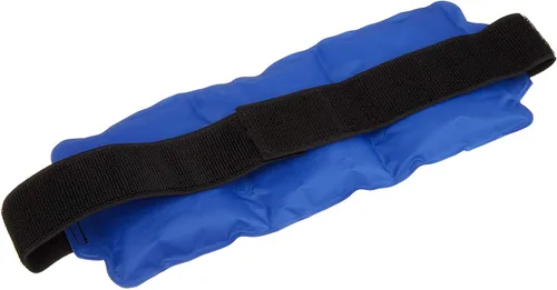 Vista 2 de Bolsa de hielo de gel grande con correa Alivio del dolor caliente/frío para rodilla, espalda, tobillo, cuello y hombro Paquetes de recuperación