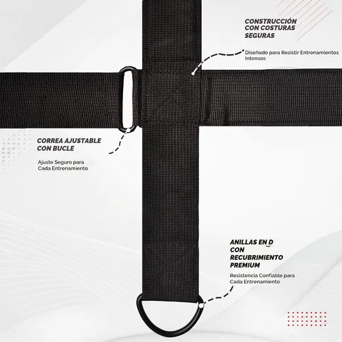Vista 3 de Fightsense Arnés para el cuello con correa acolchada ajustable con cadena de acero, arnés de cabeza de levantamiento de pesas para ejercicio