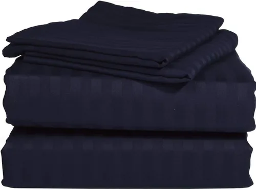 Vista 15 de Juego de sábanas de algodón peinado de 1500 TC para colchón de 38 a 17.7 in de profundidad (tamaño doble) Sábanas para cama (trifa, beige)