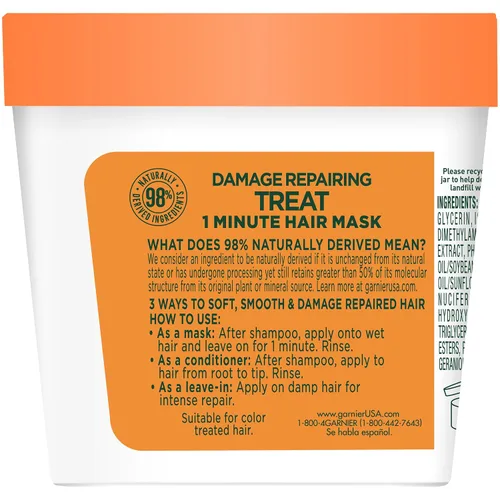 Vista 3 de Garnier Hair Care Fructis - Máscara para el cuidado del cabello, Papaya, Golosinas