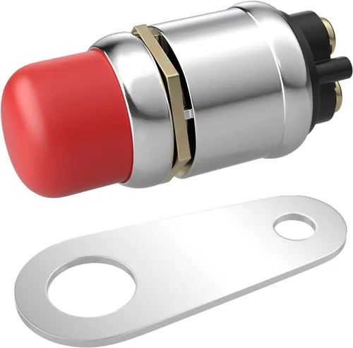 Vista 12 de BFXM Interruptor de arranque de botón pulsador 12V 50A, interruptor de arranque momentáneo impermeable para motor de automóvil, botón de arranque