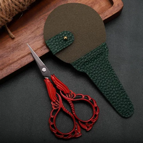 Vista 9 de YOUGUOM Tijeras pequeñas para bordar, tijeras de costura para manualidades, tijeras de punta afilada para costura, roscado, manualidades