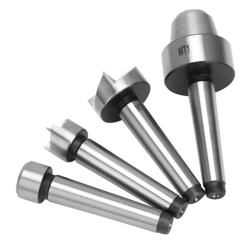 Vista 8 de 4pcs MT1 Torno de madera Live Center Drive Spur Cup Herramientas de torneado para carpintería con caja de madera (MT1)