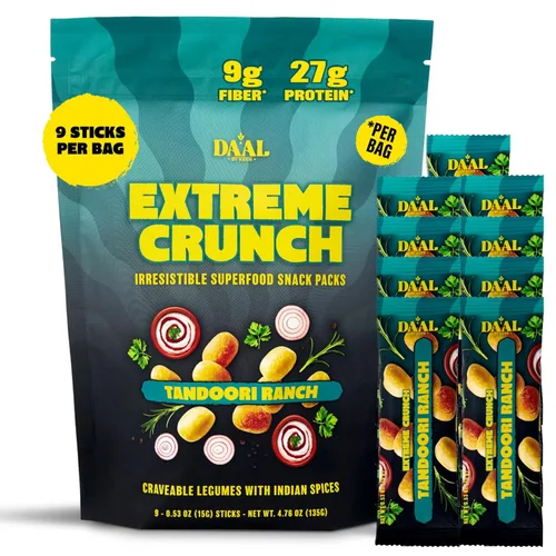 Vista 10 de Daal By Keen Aperitivos crujientes de frijol mungo – Chutney de búfalo – Proteína vegetal, alta en fibra, sin gluten, sin nueces – Mezclar