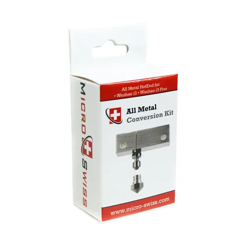Vista 4 de Microswiss - Hotend de metal con bloque de enfriamiento ranurado para Wanhao i3 con boquilla de 0.024 in
