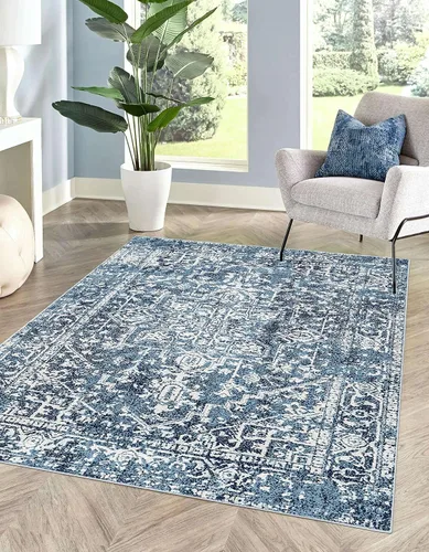 Vista 10 de MICRODRY Alfombra de pasillo, diseño de perfil bajo para un aspecto elegante y sin volumen. Lavable a máquina, resistente a las manchas Inez