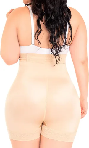 Vista 2 de M&D Pantalones cortos adelgazantes moldeadores de glúteos de cintura alta Fajas Colombianas Levanta Cola