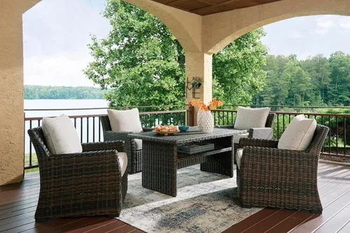 Vista 14 de Signature Design by Ashley Brook Ranch - Mesa de comedor para exteriores