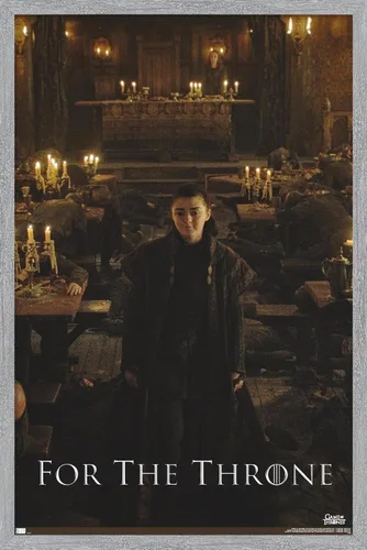 Vista 14 de Trends International Juego de tronos - Póster de pared de Arya Stark, 14.725 x 22.375 pulgadas, versión enmarcada de madera de granero
