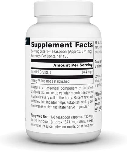 Vista 3 de Source Naturals Inositol puro, suplemento dietético - Cristales de 4 oz