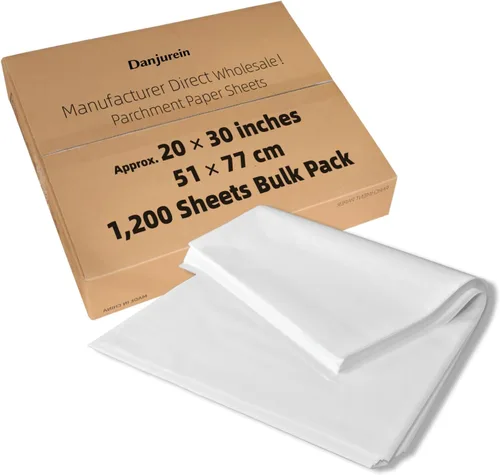 Vista 18 de Cuadrados de papel pergamino pequeños comerciales de 4 x 4 pulgadas (43,200 hojas), sin blanquear, antiadherentes, precortados, para envoltorios
