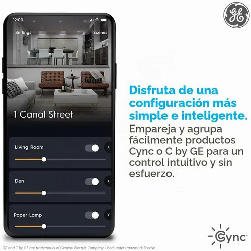 Vista 8 de Cync GE Dynamic Effects - Luces LED hexagonales inteligentes con WiFi que cambian de color, paneles de luz de pared para decoración de habitación