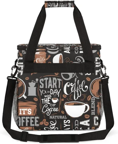 Vista 6 de cfpolar Bolsa de almacenamiento para cafetera, impermeable, bolsa organizadora de viaje, compatible con K-Mini o K-Mini Plus, y adecuada para otros