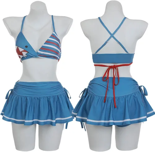 Vista 7 de Nuoqi Venti Cosplay Genshin Traje de baño Nilou Cosplay Anime Traje de baño