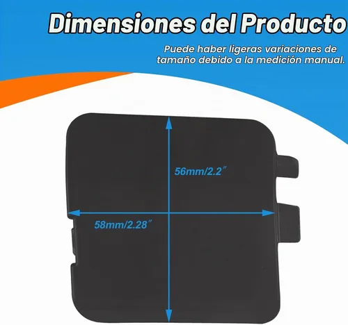 Vista 5 de Cubierta de gancho de remolque para parachoques trasero Tapa de ojo de remolque Compatible con Mazda CX-5 2017 2018 2019 2020 2021 KB8A50EK1BB