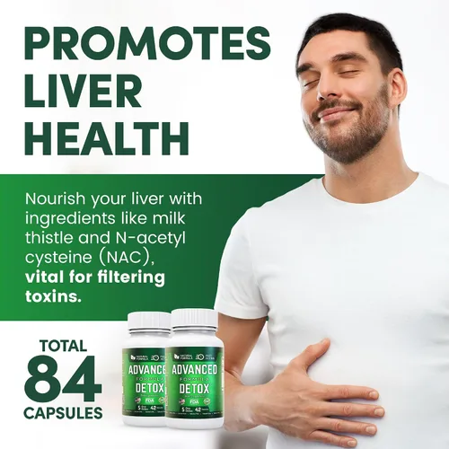 Vista 4 de Starfit - Salutem Vita Advanced Detox Cleanse, desintoxicación natural y limpieza con cardo mariano, regaliz en polvo y más, desintoxicación
